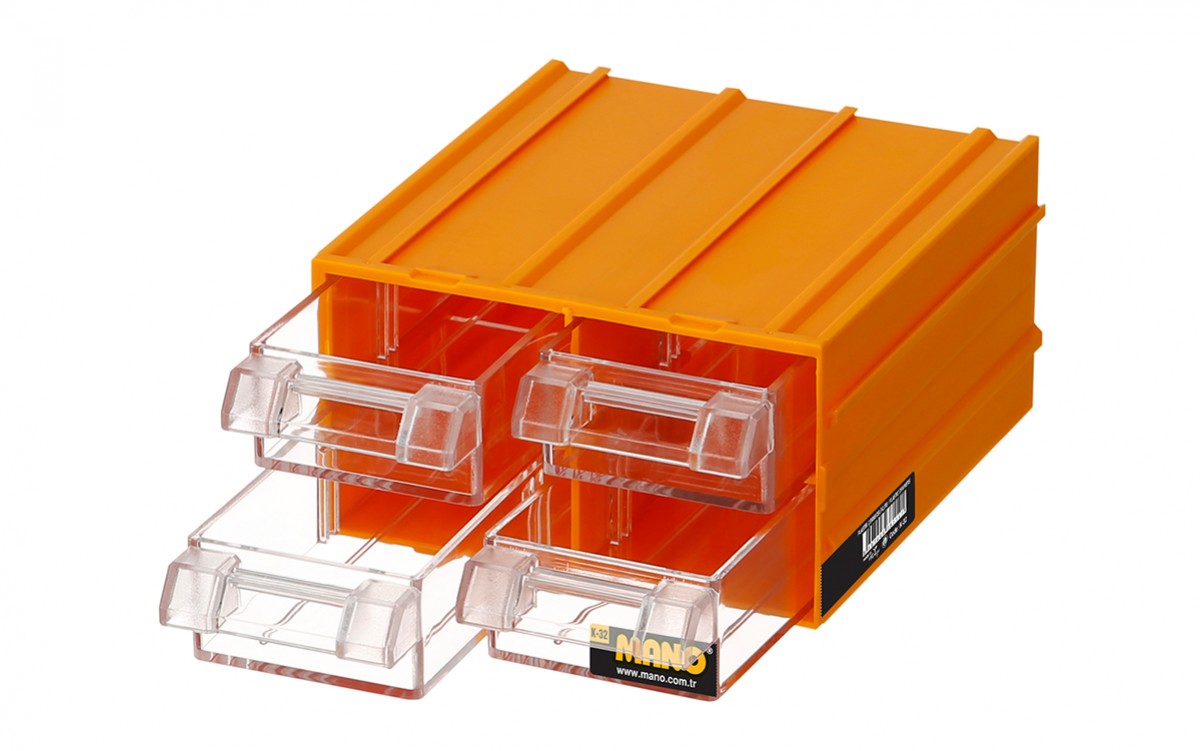 K-32 Plastik Çekmeceli Kutu